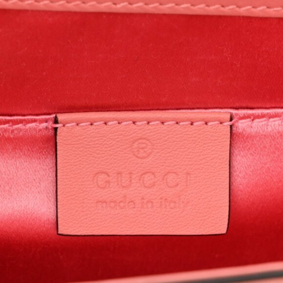 Gucci Calfskin Animalier Broadway Clutch Pink *very rare* - Picture 10 of 16